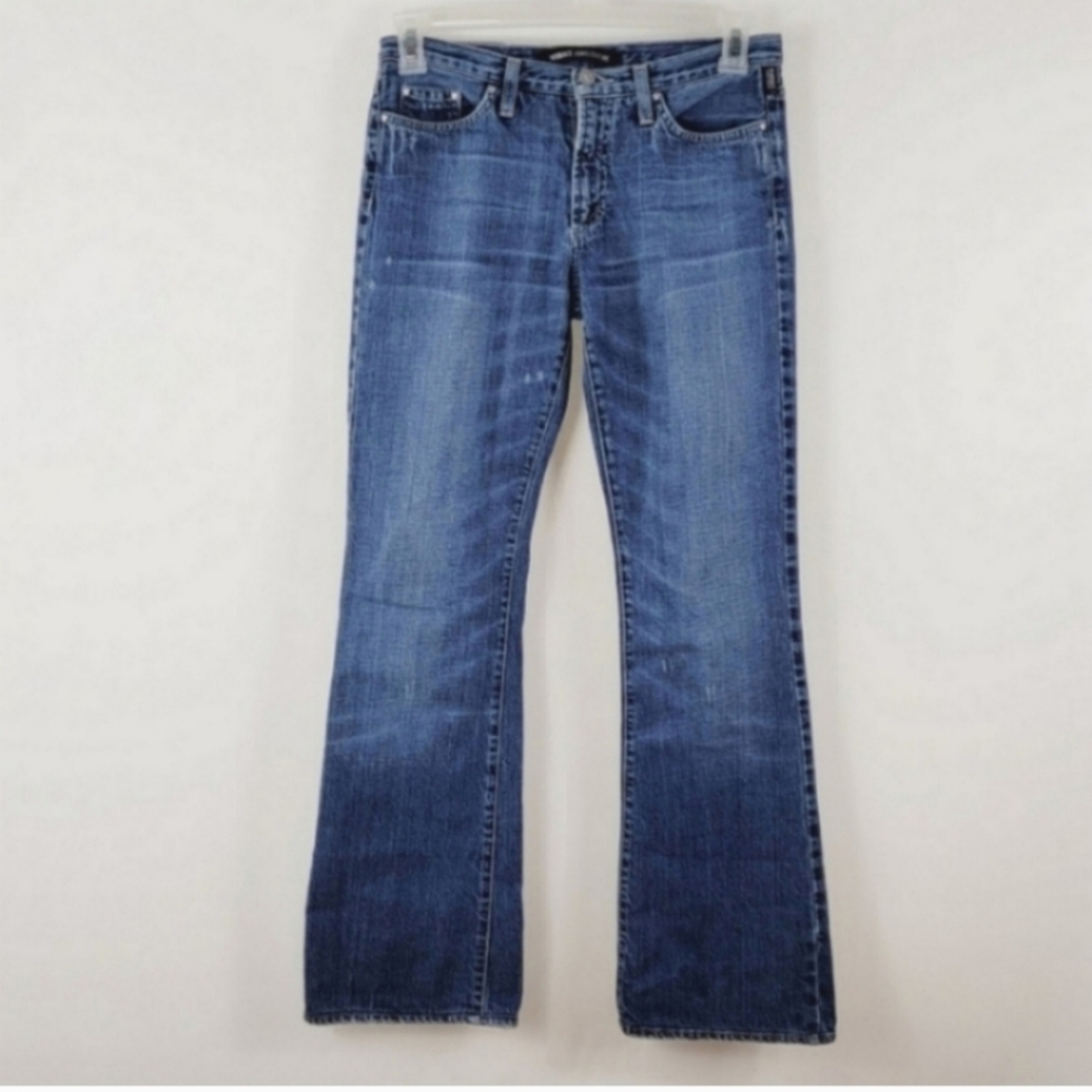 VERSACE JEANS COUTURE Vintage Blue Bootcut Size Denim Jeans Size 28 X 42
